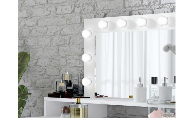Tualetes galdiņš ar spoguli un apgaismojumu DIVA HELVETIA TYP 49